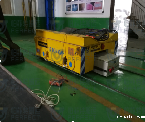 山东烟台铝卷运输车带V架安全型轨道车车